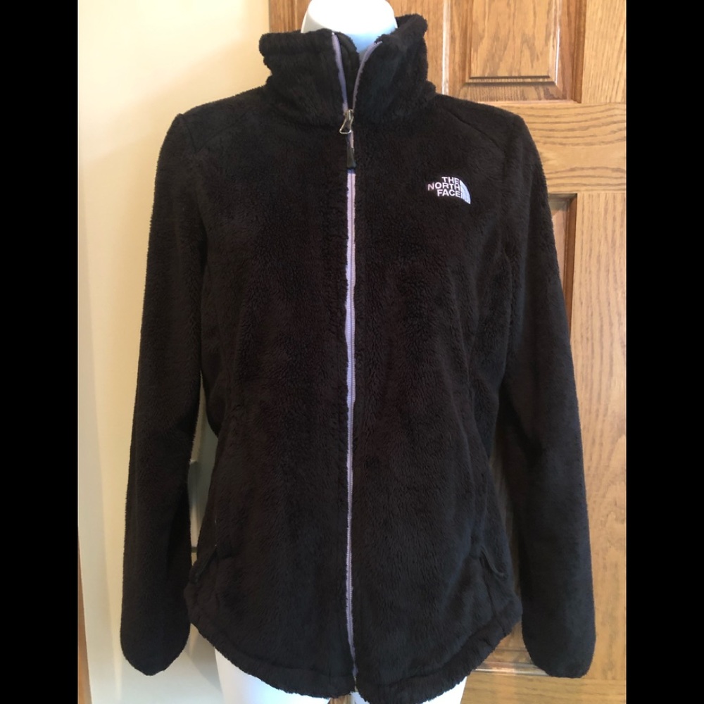 The North Face black fuzzy jacket